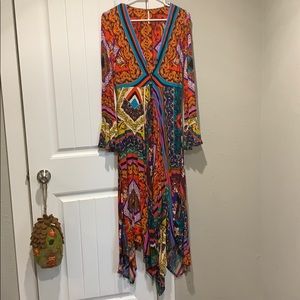 Free people handkerchief hem maxi dress